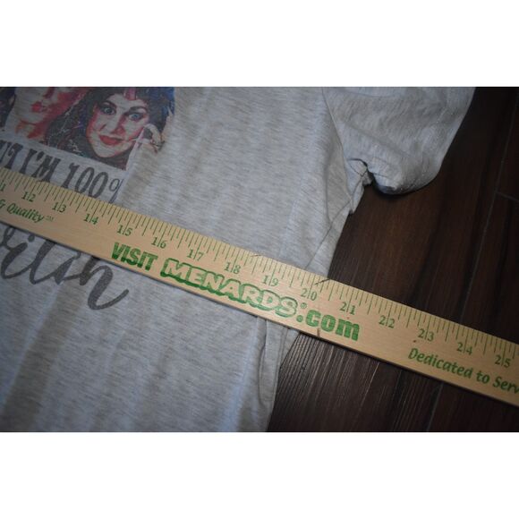 100% That Witch Hocus Pocus Tee Gray Halloween Short Sleeve - Picture 4 of 4